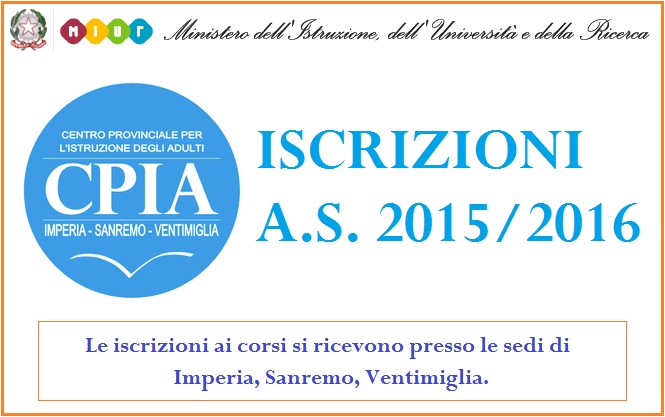 Banner iscrizioni AS 2015-16